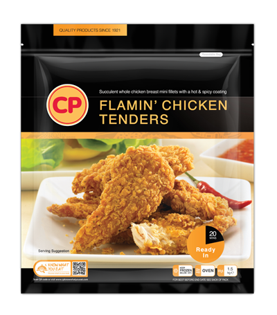 cp chicken tenders flamin weight